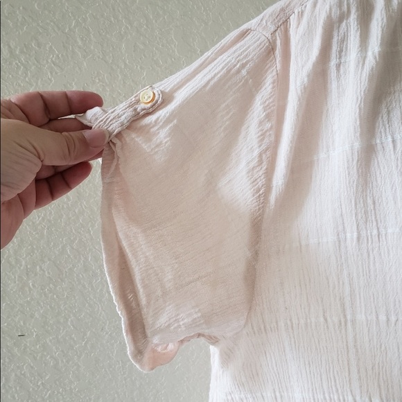 Anthro Isabella Sinclair button up top size Medium - Picture 3 of 9